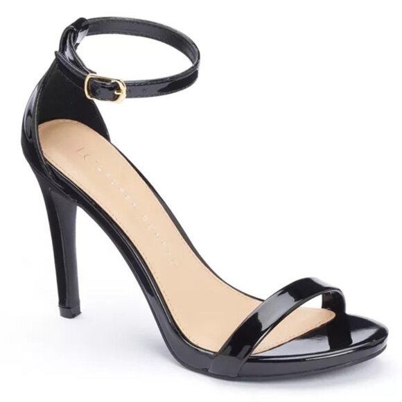 LC Lauren Conrad Women's Black Patent Leather Heels Occasion Event Date 8.5 - Picture 1 of 9